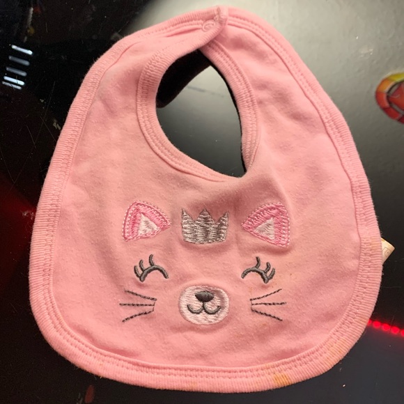 Pink Baby Bib and Hats Bundle - Picture 2 of 7